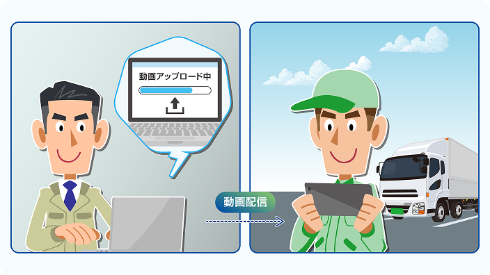 自社教材のeラーニング配信機能