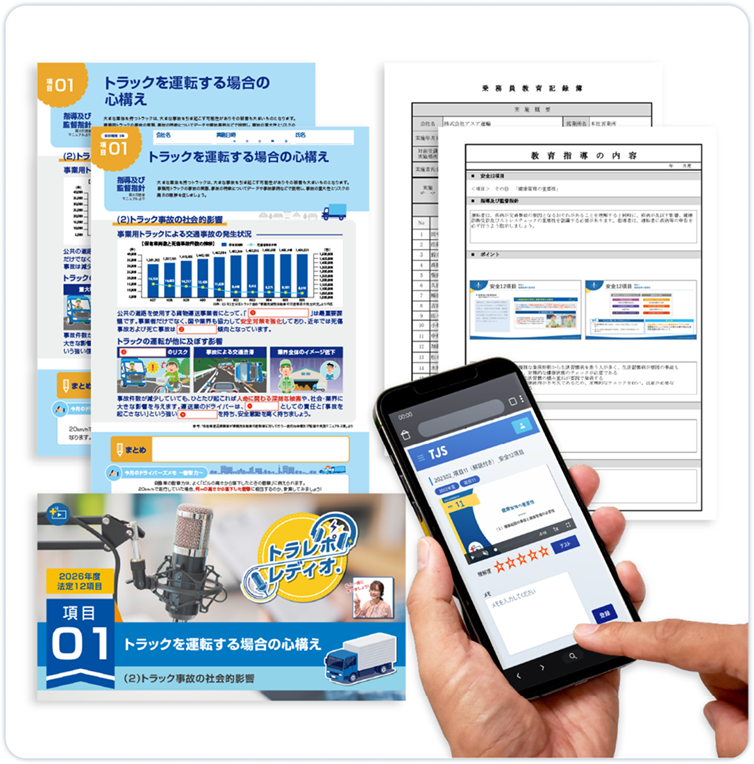 TRYESレポートの教材イメージ