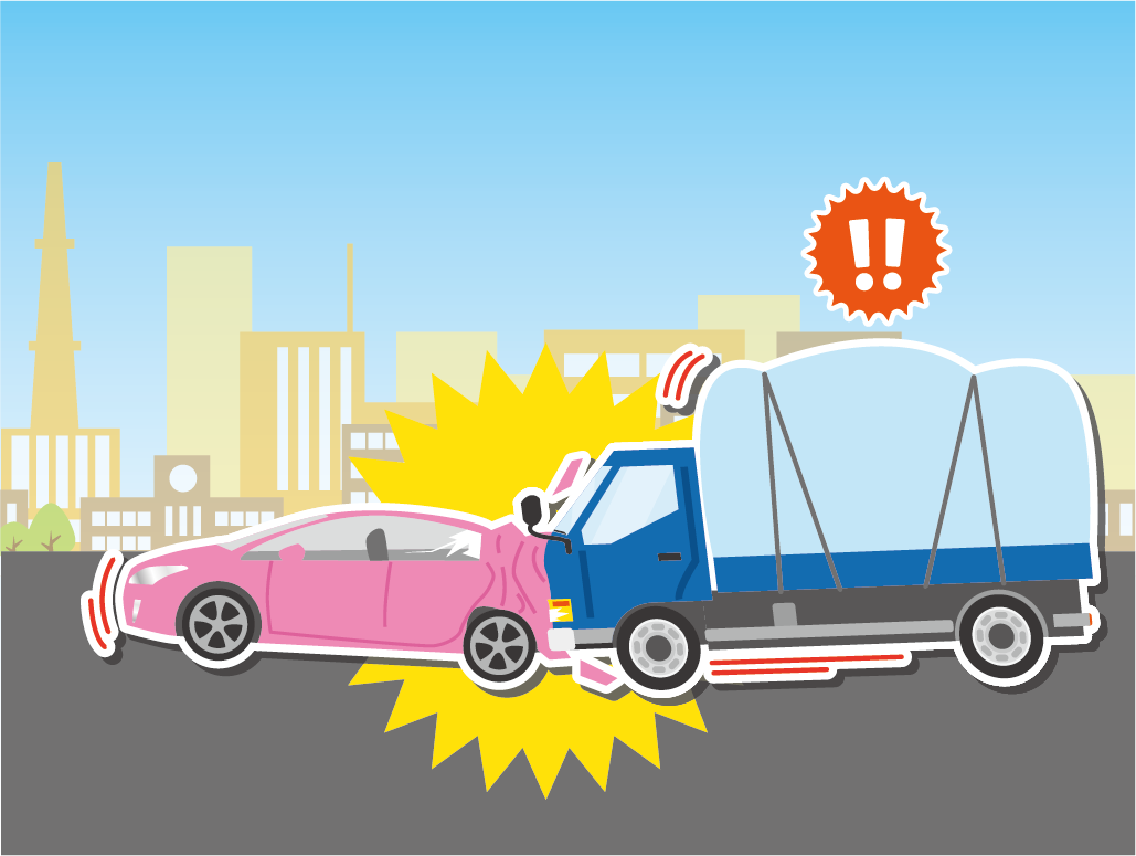 過積載は車両のバランスを崩すだけでなく、制動距離を著しく伸ばし、重大な追突事故の要因となります。大型車で10割以上の積載は、違反点数6点になり一発免停です。加えて、反則金という行政処分ではなく、「6ヶ月以下の拘禁刑又は10万円以下の罰金」という刑事処分を受けることがあります。「NO」とはっきり断る姿勢を徹底させましょう。
